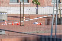 Hiện trường vụ tấn công bằng dao kinh hoàng ở Bỉ