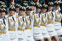 Những “bóng hồng” trong lễ diễu binh Ngày Chiến thắng 9/5