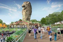 Cận cảnh tượng Sư tử biển nổi tiếng Singapore sắp bị phá dỡ