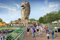 Cận cảnh tượng Sư tử biển nổi tiếng Singapore sắp bị phá dỡ