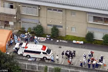 Hiện trường vụ tấn công bằng dao kinh hoàng ở Nhật Bản