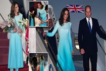 Vẻ đẹp rạng rỡ của Công nương Kate Middleton khi thăm Pakistan