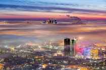 Ngắm thủ đô Moscow đẹp kỳ ảo nhìn từ trên cao 