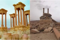 Hình ảnh thành phố Palmyra trước và sau giải phóng lần 2