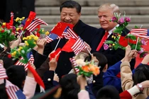 Toàn cảnh lễ đón chính thức Tổng thống Trump tại Trung Quốc