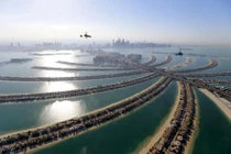 Thành phố Dubai đẹp tuyệt vời nhìn từ trên cao 