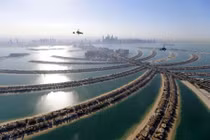 Thành phố Dubai đẹp tuyệt vời nhìn từ trên cao 