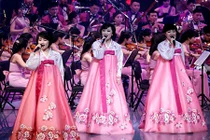 Ấn tượng dàn nhạc Triều Tiên biểu diễn tại Hàn trước thềm Olympic