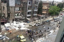 Hiện trường bệnh viện Aleppo bị nã tên lửa gây thương vong lớn