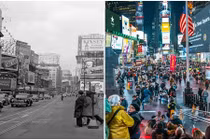 Loạt địa điểm nổi tiếng ở New York “lột xác” qua thời gian