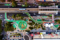 Choáng ngợp làn xe đạp trên không dài nhất thế giới