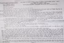 Đề thi và gợi ý lời giải môn Ngữ văn lớp 10 tại TP HCM