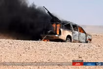 Ảnh: IS chiếm loạt xe quân sự của quân Syria ở Homs