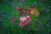 Ấn tượng vẻ đẹp "bức tranh thế giới" khi nhìn từ trên cao