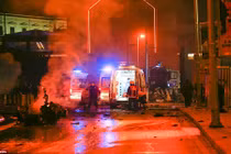 Hiện trường đánh bom kép ở TNK, hàng chục người thương vong