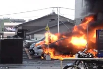 Hiện trường vụ nổ kép kinh hoàng ở Nhật Bản