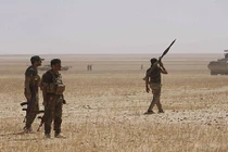 Ảnh: Quân tình nguyện Iraq giải phóng thị trấn Baaj