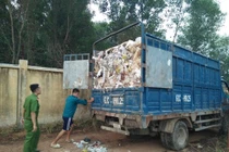 Bắt quả tang 7 xe chở rác từ Bình Dương qua Đồng Nai đổ trộm