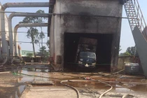 Bình Dương: Cháy xưởng chứa dăm bào Công ty MOASH ENTERPRISE Việt Nam