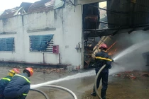 Bình Dương: Cháy công ty gỗ Lợi Oai, công nhân tháo chạy tán loạn