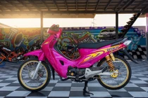 Honda Wave 125 độ kiểng màu "hường" đậm chất chơi