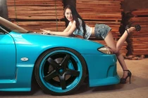 “Bỏng mắt” với mẫu Á dáng chuẩn bên xế độ Nissan Silvia