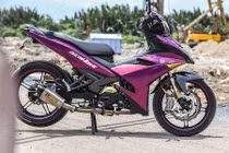 Yamaha Exciter 150 tím crom với hàng loạt đồ chơi độc 