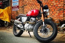 Thợ Việt độ Suzuki EN150A phong cách scrambler siêu đẹp