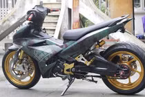 Xe máy Yamaha Exciter độ “khủng” của dân chơi Hà Nội