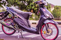 Scooter Yamaha Mio đời đầu độ drag kiểng cực chất