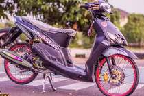 Scooter Yamaha Mio đời đầu độ drag kiểng cực chất