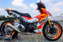 Honda Winner 150 "bánh bèo" hàng khủng tại Tây Ninh