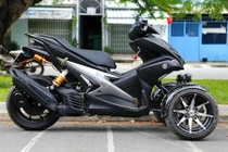 Tay ga Yamaha NVX độ 3 bánh hết 45 triệu ở Sài Gòn