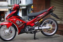 Yamaha Exciter 135 độ kiểng “long lanh” của biker Việt