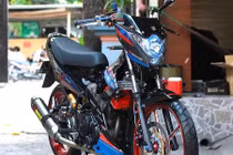 Dân chơi Sài Gòn độ Suzuki Satria F150 "hàng khủng"