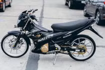 Suzuki Satria F150 độ “chân kiểng” của dân chơi Đà Lạt