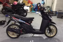 Soi xe ga Yamaha Mio "độ khủng” của dân chơi Việt