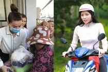 Người đẹp, hoa hậu đi từ thiện bị tố “làm màu” để PR... có oan?