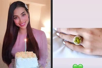 Hoa hậu Phạm Hương được bạn trai tặng nhẫn kim cương khủng