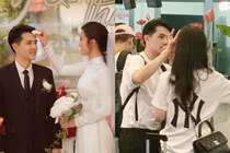 Ông Cao Thắng ân cần chăm sóc vợ khi tới Phú Quốc chuẩn bị đám cưới