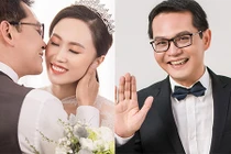 Trung Hiếu phong độ bên vợ xinh như hot girl trong bộ ảnh cưới