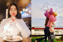 Phạm Hương tình tứ bên bạn trai trong ngày sinh nhật