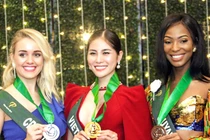 Hoàng Hạnh giành huy chương vàng tại Hoa hậu Trái đất 2019 