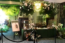 Không gian ngập sắc xanh ở đám cưới Cường Đô la - Đàm Thu Trang