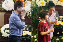 Long Nhật bật khóc, Thúy Nga đưa con gái đến viếng nghệ sĩ Anh Vũ