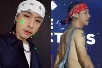 Tranh cãi rapper Mr.A mặc quần yếm lộ nội y trên sân khấu