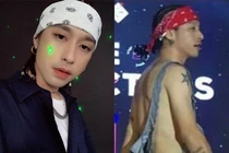 Tranh cãi rapper Mr.A mặc quần yếm lộ nội y trên sân khấu