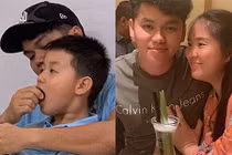 Sắp sinh, Lê Phương khoe chồng trẻ cưng con riêng