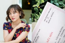Văn Mai Hương vướng nghi vấn khoe giấy chứng nhận kết hôn giả