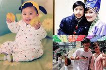 Hình ảnh con trai lớn phổng phao của “Táo bà” Vân Dung